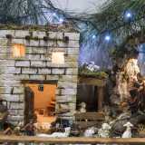 L'uomo ci mostra con orgoglio il suo presepe. �L'ho commissionato a un mio amico artigiano che lavora in una bottega qua vicino - racconta l'uomo -. Ci sono voluti ben sei mesi per farlo: tanta � la cura che ci ha messo nel modellare i vari personaggi in cartapesta�